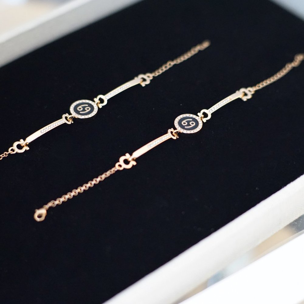 18K Gold Plated Cancer Necklace  (New)